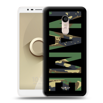 Силиконовый чехол на Alcatel 3C с принтом NAME