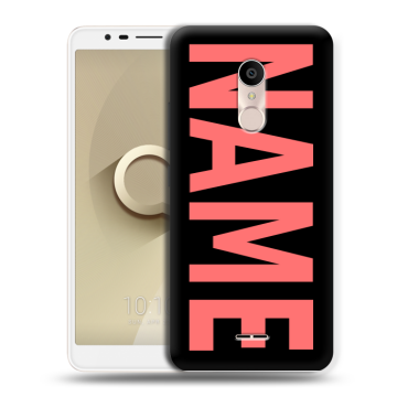 Силиконовый чехол на Alcatel 3C с принтом NAME