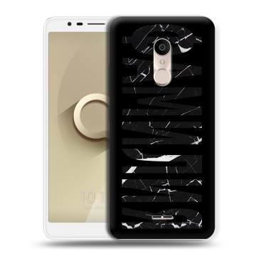 Силиконовый чехол на Alcatel 3C с принтом ФАМИЛИЯ