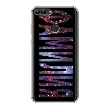 Силиконовый чехол на Huawei P Smart с принтом ФАМИЛИЯ