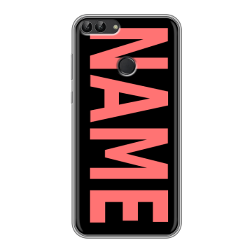 Силиконовый чехол на Huawei P Smart с принтом NAME