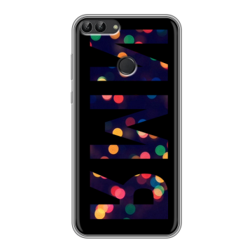 Силиконовый чехол на Huawei P Smart с принтом ИМЯ