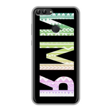 Силиконовый чехол на Huawei P Smart с принтом ИМЯ
