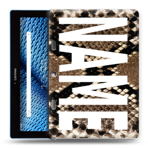 Силиконовый чехол на планшета Lenovo Tab 10 TB-X103F с принтом NAME