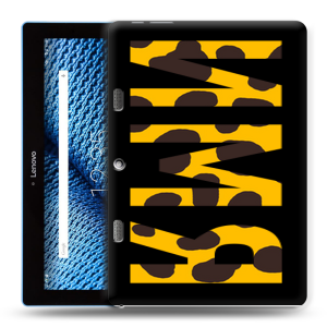 Силиконовый чехол на планшета Lenovo Tab 10 TB-X103F с принтом ИМЯ