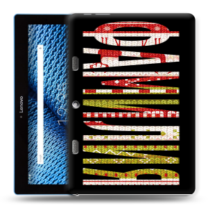 Силиконовый чехол на планшета Lenovo Tab 10 TB-X103F с принтом ФАМИЛИЯ