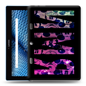 Силиконовый чехол на планшета Lenovo Tab 10 TB-X103F с принтом ИМЯ