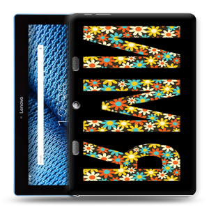 Силиконовый чехол на планшета Lenovo Tab 10 TB-X103F с принтом ИМЯ