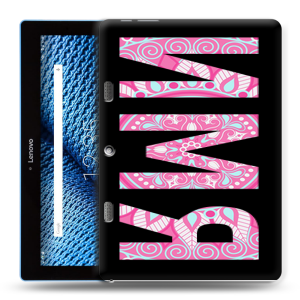 Силиконовый чехол на планшета Lenovo Tab 10 TB-X103F с принтом ИМЯ