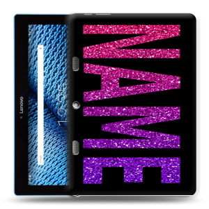 Силиконовый чехол на планшета Lenovo Tab 10 TB-X103F с принтом NAME