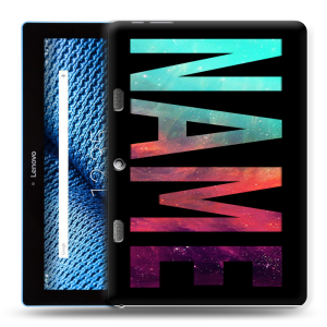 Силиконовый чехол на планшета Lenovo Tab 10 TB-X103F с принтом NAME
