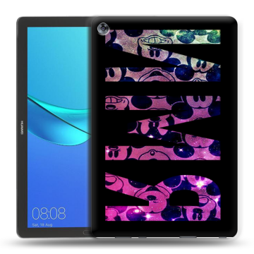 Силиконовый чехол на Huawei MediaPad M5 10.8 с принтом ИМЯ