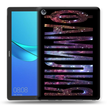 Силиконовый чехол на Huawei MediaPad M5 10.8 с принтом ФАМИЛИЯ
