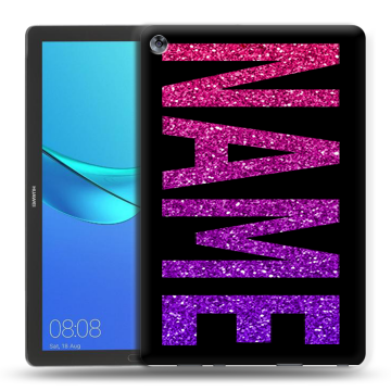 Силиконовый чехол на Huawei MediaPad M5 10.8 с принтом NAME