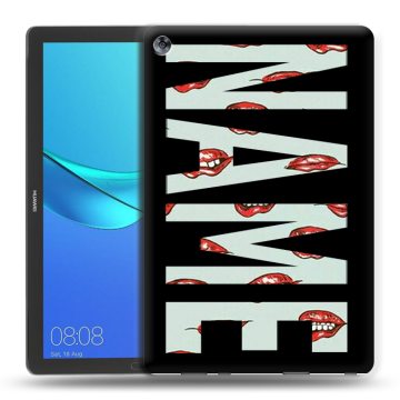 Силиконовый чехол на Huawei MediaPad M5 10.8 с принтом NAME