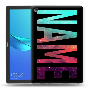 Силиконовый чехол на Huawei MediaPad M5 10.8 с принтом NAME