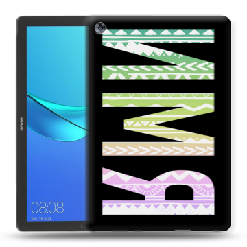 Силиконовый чехол на Huawei MediaPad M5 10.8 с принтом ИМЯ
