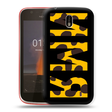Пластиковый чехол на Nokia 1 с принтом ИМЯ