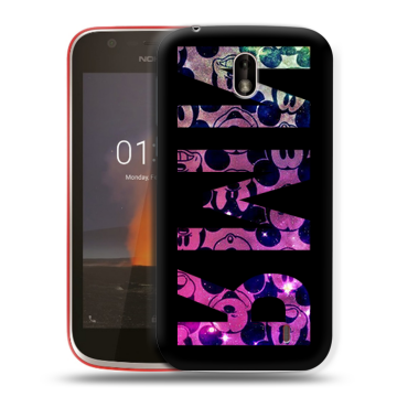 Пластиковый чехол на Nokia 1 с принтом ИМЯ