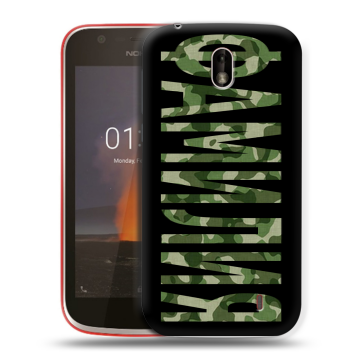 Пластиковый чехол на Nokia 1 с принтом ФАМИЛИЯ
