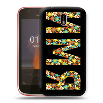 Пластиковый чехол на Nokia 1 с принтом ИМЯ