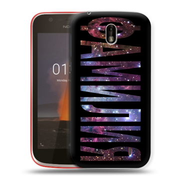 Пластиковый чехол на Nokia 1 с принтом ФАМИЛИЯ