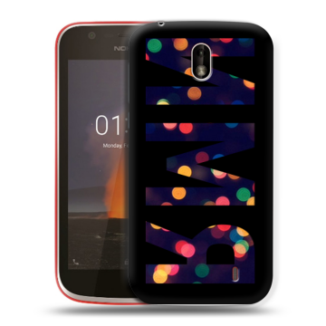 Пластиковый чехол на Nokia 1 с принтом ИМЯ