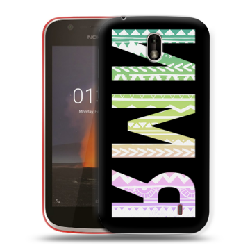 Пластиковый чехол на Nokia 1 с принтом ИМЯ