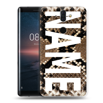 Силиконовый чехол на Nokia 8 Sirocco с принтом NAME