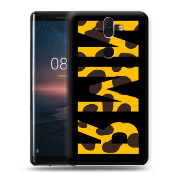 Силиконовый чехол на Nokia 8 Sirocco с принтом ИМЯ