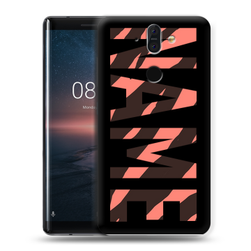 Силиконовый чехол на Nokia 8 Sirocco с принтом NAME
