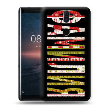 Силиконовый чехол на Nokia 8 Sirocco с принтом ФАМИЛИЯ