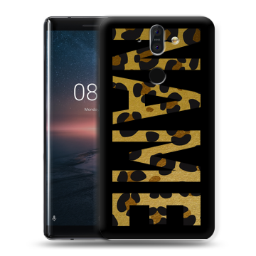 Силиконовый чехол на Nokia 8 Sirocco с принтом NAME