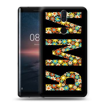 Силиконовый чехол на Nokia 8 Sirocco с принтом ИМЯ