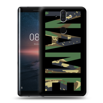 Силиконовый чехол на Nokia 8 Sirocco с принтом NAME