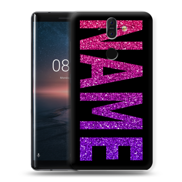 Силиконовый чехол на Nokia 8 Sirocco с принтом NAME
