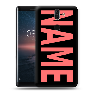 Силиконовый чехол на Nokia 8 Sirocco с принтом NAME
