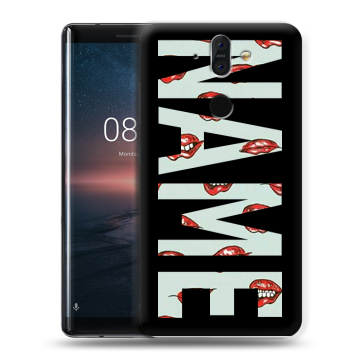 Силиконовый чехол на Nokia 8 Sirocco с принтом NAME