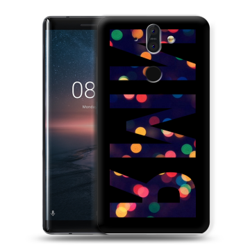 Силиконовый чехол на Nokia 8 Sirocco с принтом ИМЯ