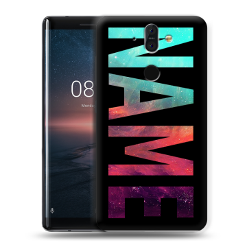 Силиконовый чехол на Nokia 8 Sirocco с принтом NAME