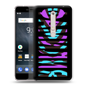 Пластиковый чехол на Nokia 6 (2018) с принтом ФАМИЛИЯ