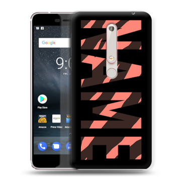 Пластиковый чехол на Nokia 6 (2018) с принтом NAME