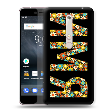 Пластиковый чехол на Nokia 6 (2018) с принтом ИМЯ
