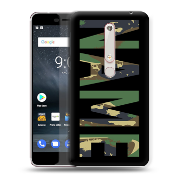 Пластиковый чехол на Nokia 6 (2018) с принтом NAME