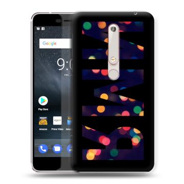 Пластиковый чехол на Nokia 6 (2018) с принтом ИМЯ