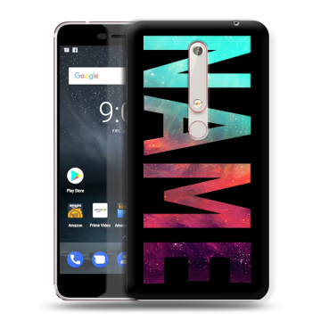 Пластиковый чехол на Nokia 6 (2018) с принтом NAME