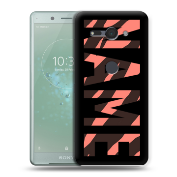 Силиконовый чехол на Sony Xperia XZ2 Compact с принтом NAME