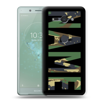 Силиконовый чехол на Sony Xperia XZ2 Compact с принтом NAME