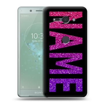 Силиконовый чехол на Sony Xperia XZ2 Compact с принтом NAME