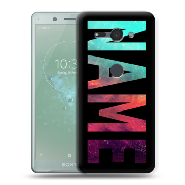 Силиконовый чехол на Sony Xperia XZ2 Compact с принтом NAME